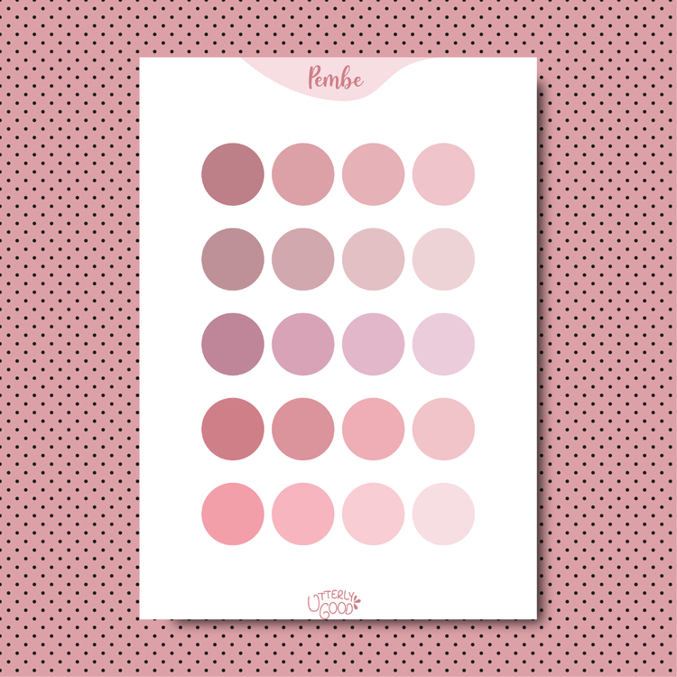 Pembe Palet Sticker