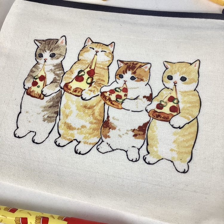 Pizzacı Kediler Bez Kalemlik