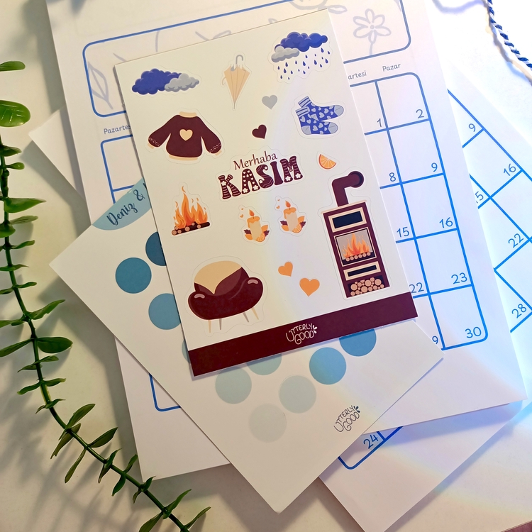 A4 Aylık Takvimli Planlayıcı Memopad