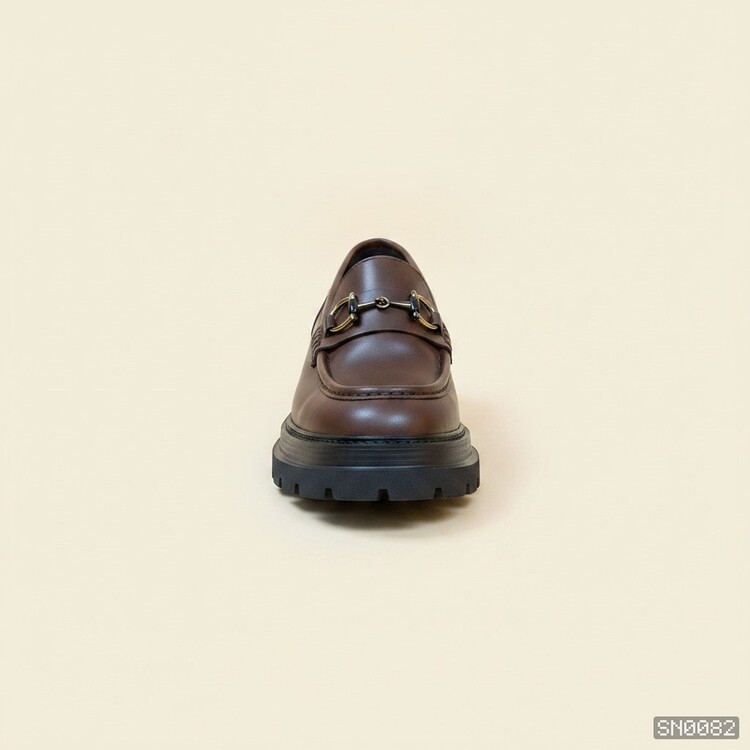 Premium Kahve Deri Loafer