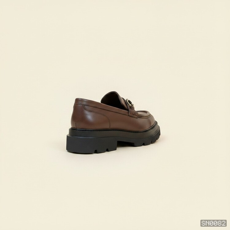 Premium Kahve Deri Loafer