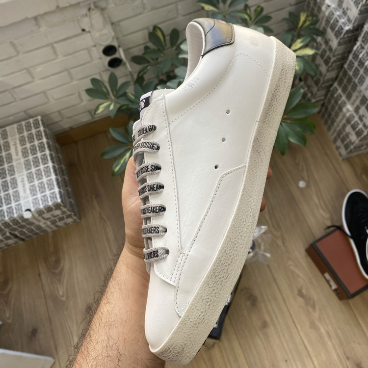 Golden Goose Style Beyaz Deri Sneaker | İthal Erkek Spor Ayakkabı
