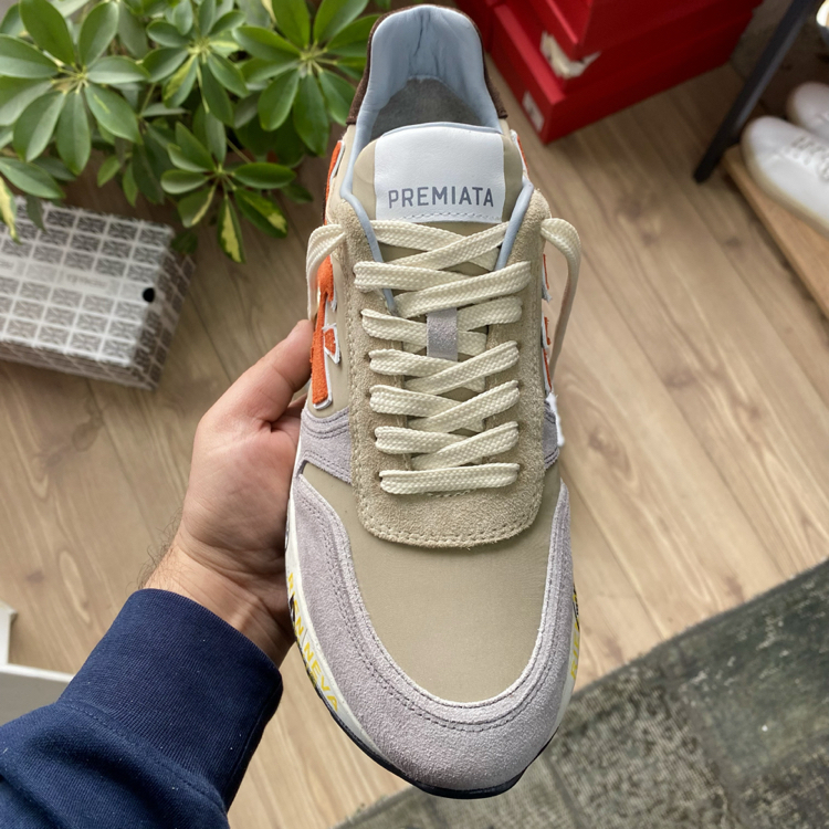 Bej Turuncu Erkek Sneaker | Günlük Spor Ayakkabı