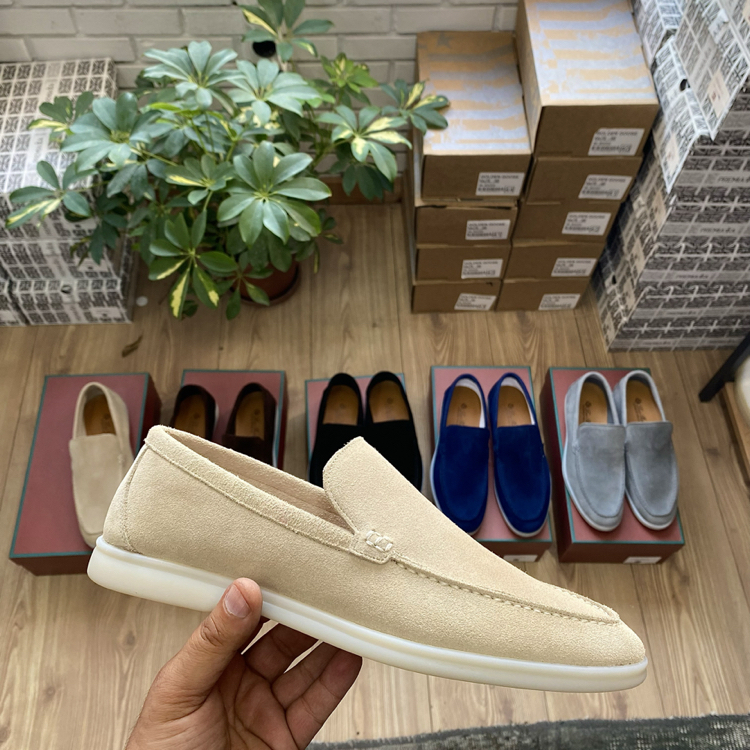 Bej Süet Erkek Loafer | %100 Hakiki Dana Derisi Premium Günlük