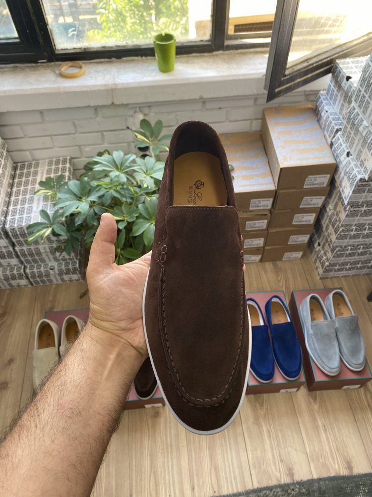 Kahverengi Süet Erkek Loafer | %100 Hakiki Dana Derisi Günlük Premium