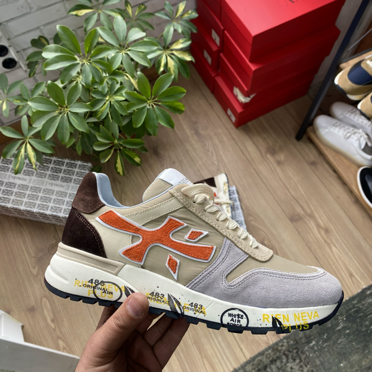 Bej Turuncu Erkek Sneaker | Günlük Spor Ayakkabı
