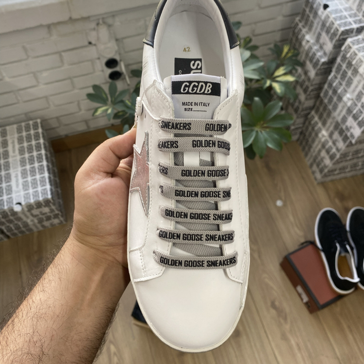 Golden Goose Style Beyaz Deri Sneaker | İthal Erkek Spor Ayakkabı