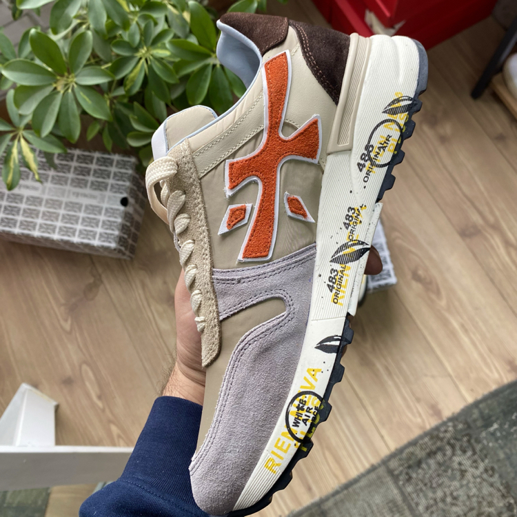 Bej Turuncu Erkek Sneaker | Günlük Spor Ayakkabı