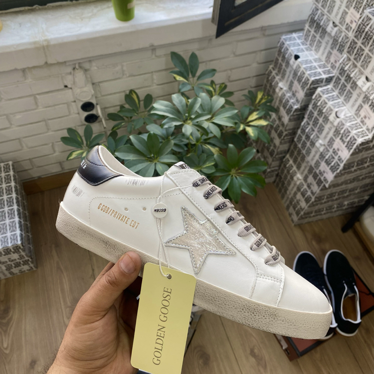 Golden Goose Style Beyaz Deri Sneaker | İthal Erkek Spor Ayakkabı