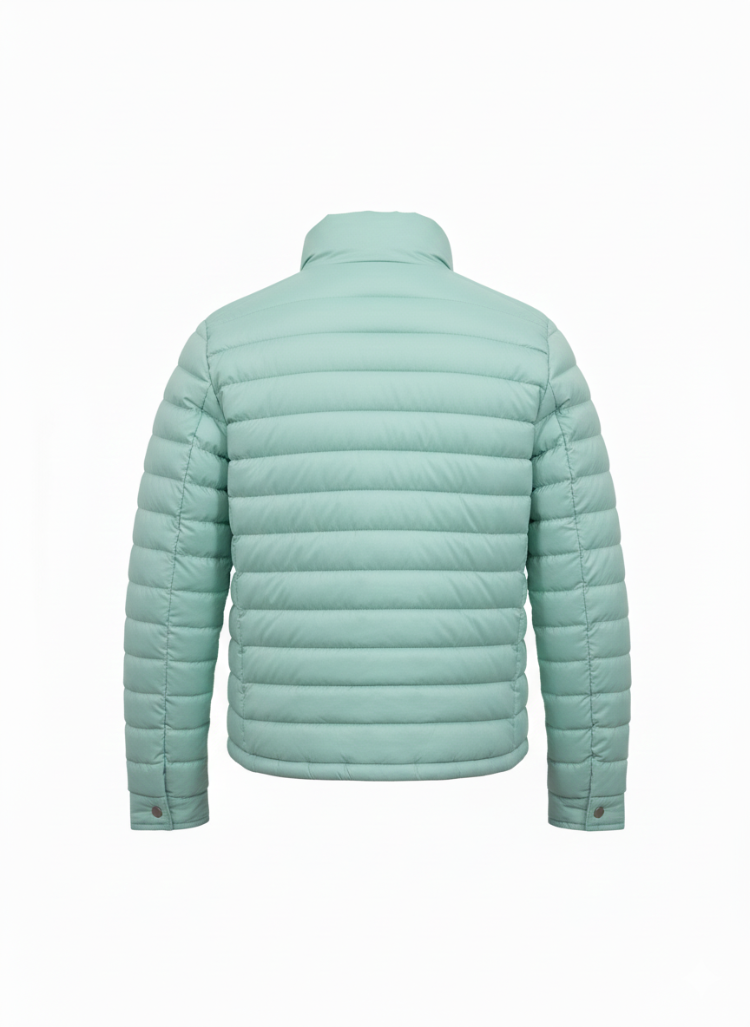 Armani Exchange Mint Yeşili Şişme Mont - Yüksek Yaka Puffer Ceket