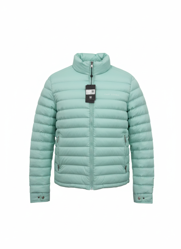 Armani Exchange Mint Yeşili Şişme Mont - Yüksek Yaka Puffer Ceket