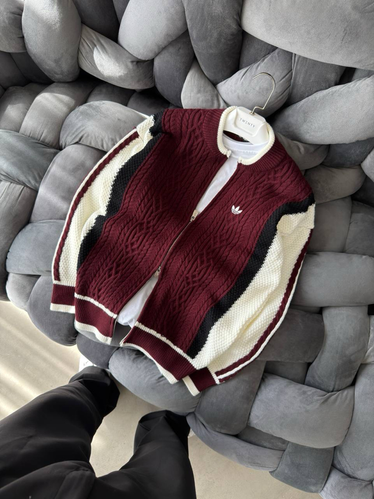 Bordo-ADDS-Triko Hırka