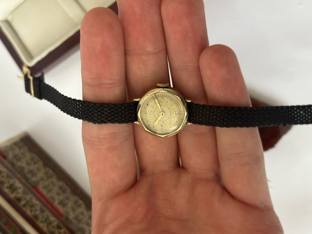 Vintage Altın Kaplama Kurmalı Saat