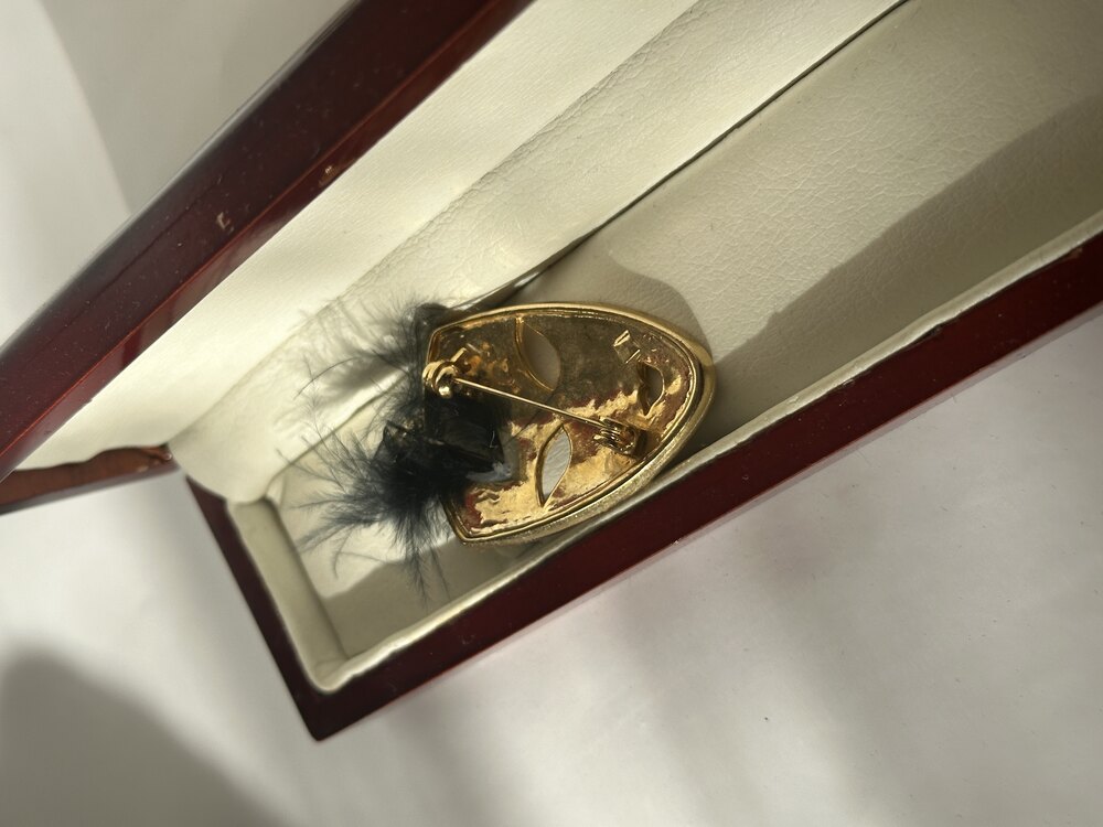 Vintage Maske Broş