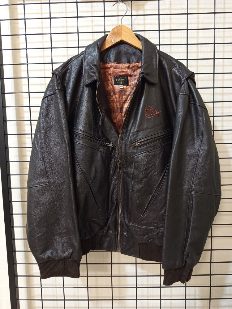 TRİUM HAKİKİ DERİ PİLOT BOMBER JACKET 