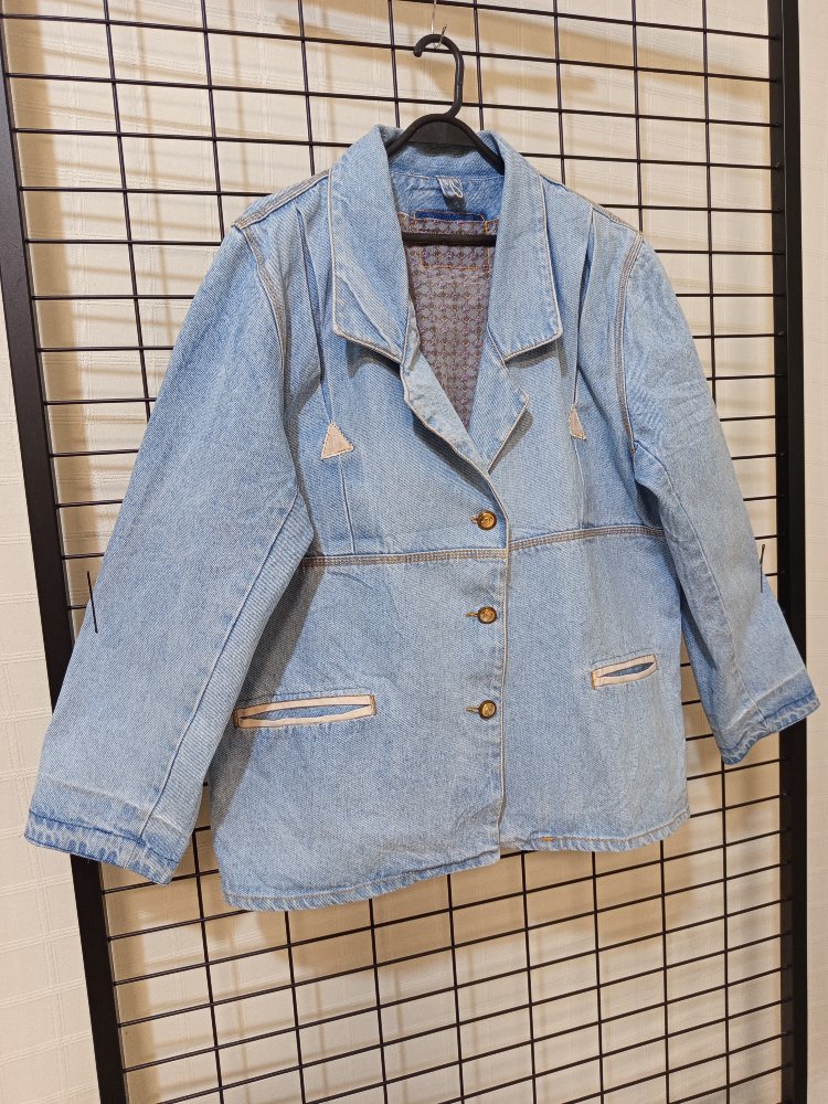 VİNTAGE OVERSİZE KALIP DENİM JACKET