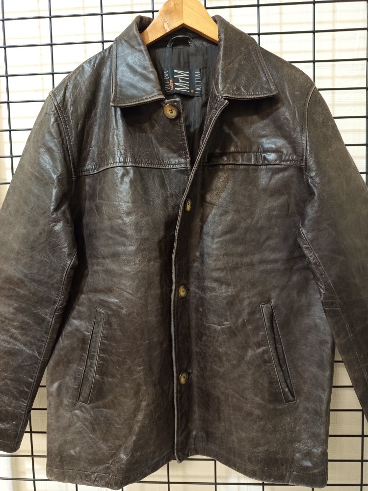 HAKİKİ DERİ ESKİTME VİNTAGE JACKET