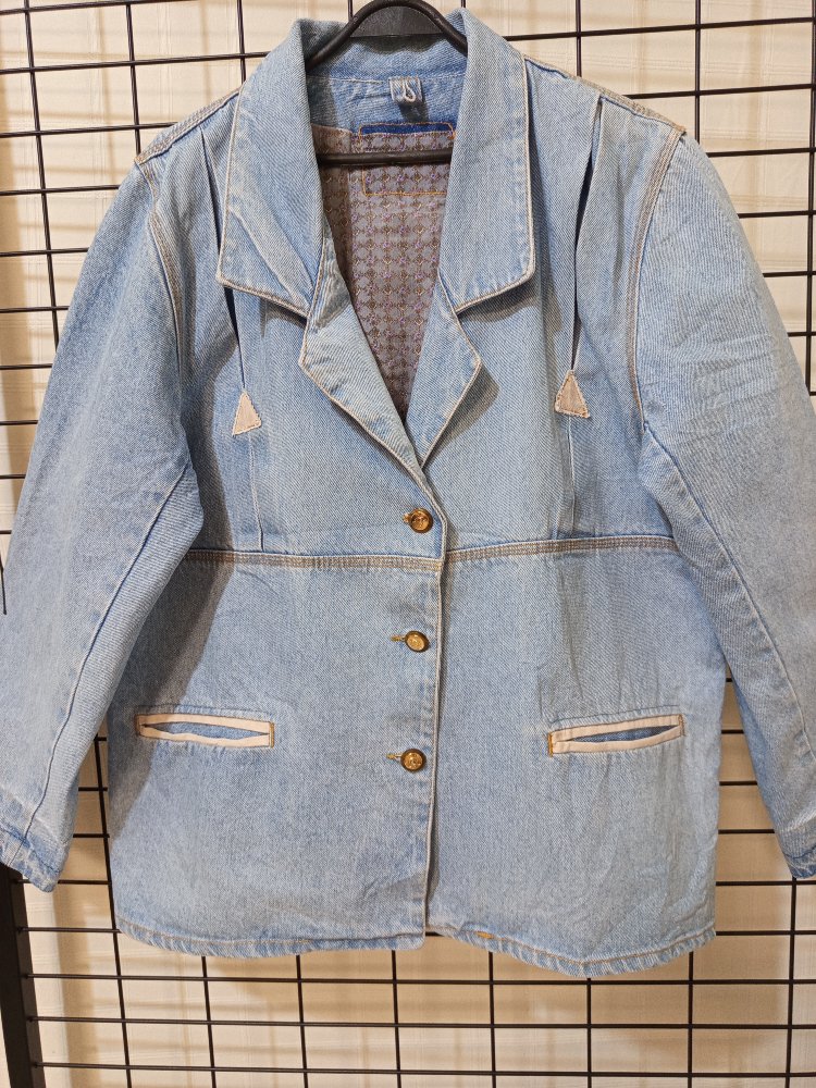 VİNTAGE OVERSİZE KALIP DENİM JACKET