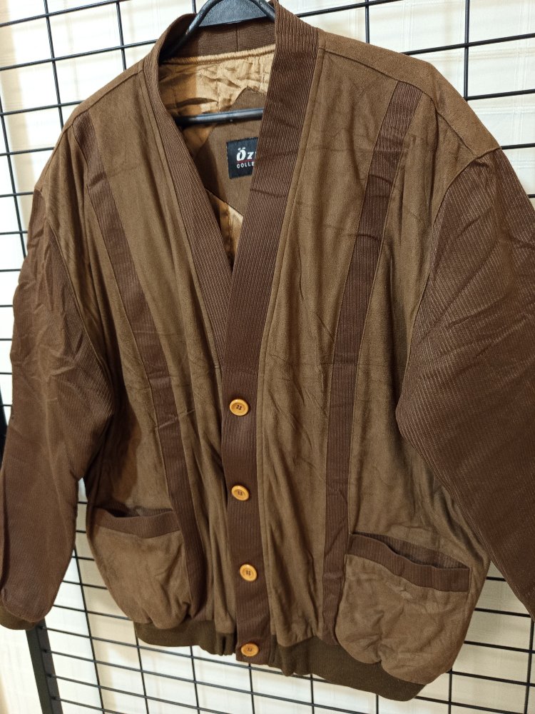 VİNTAGE TARZDA TAM BOMBER ŞIK JACKET