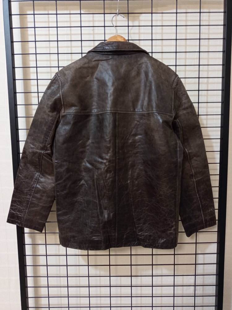 HAKİKİ DERİ ESKİTME VİNTAGE JACKET