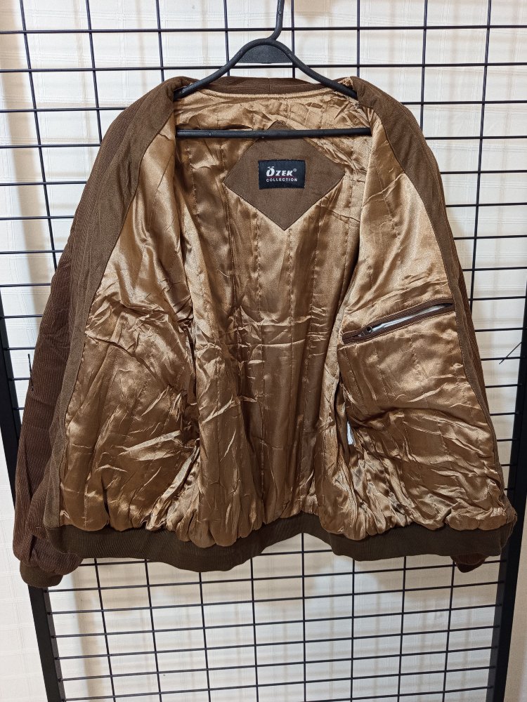 VİNTAGE TARZDA TAM BOMBER ŞIK JACKET
