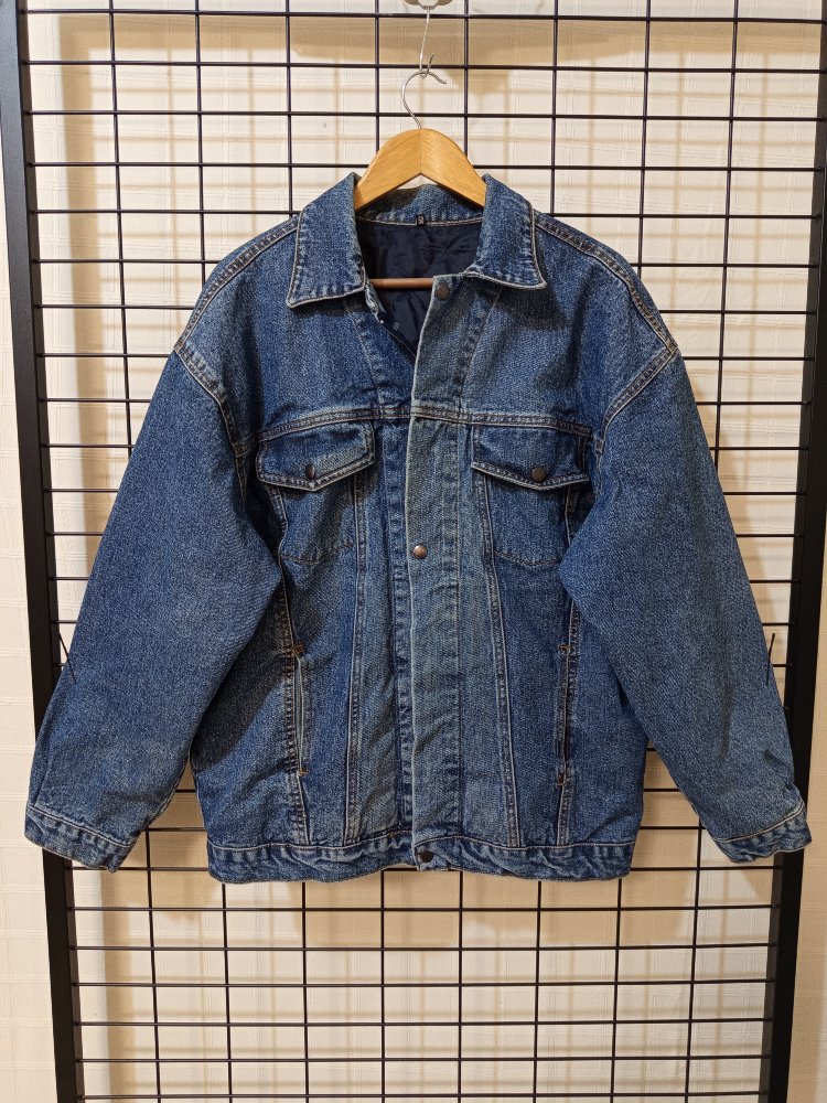 VİNTAGE TARZ BOMBER DENİM JACKET 
