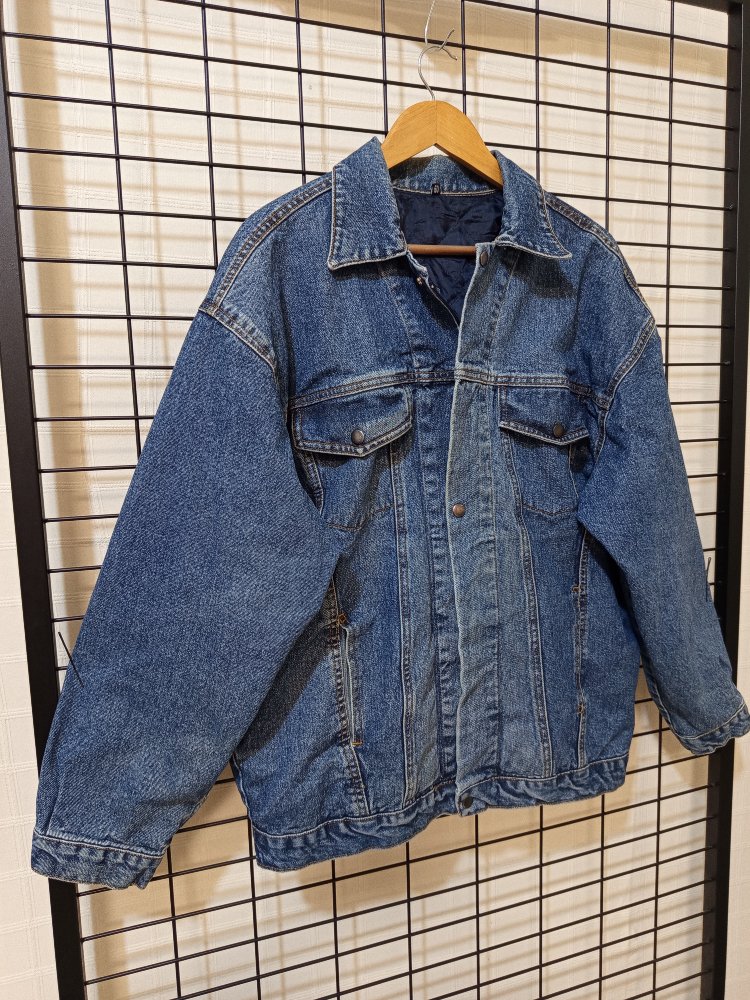 VİNTAGE TARZ BOMBER DENİM JACKET 