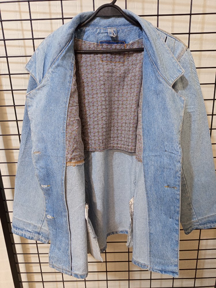 VİNTAGE OVERSİZE KALIP DENİM JACKET