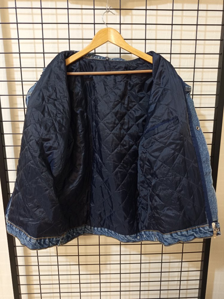 VİNTAGE TARZ BOMBER DENİM JACKET 