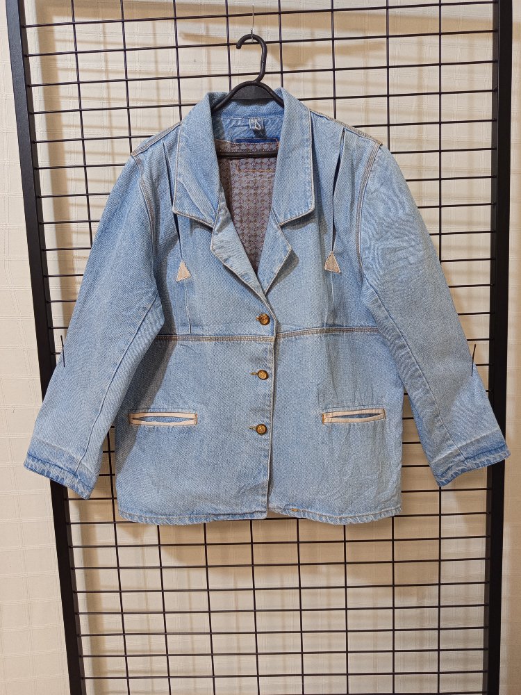 VİNTAGE OVERSİZE KALIP DENİM JACKET