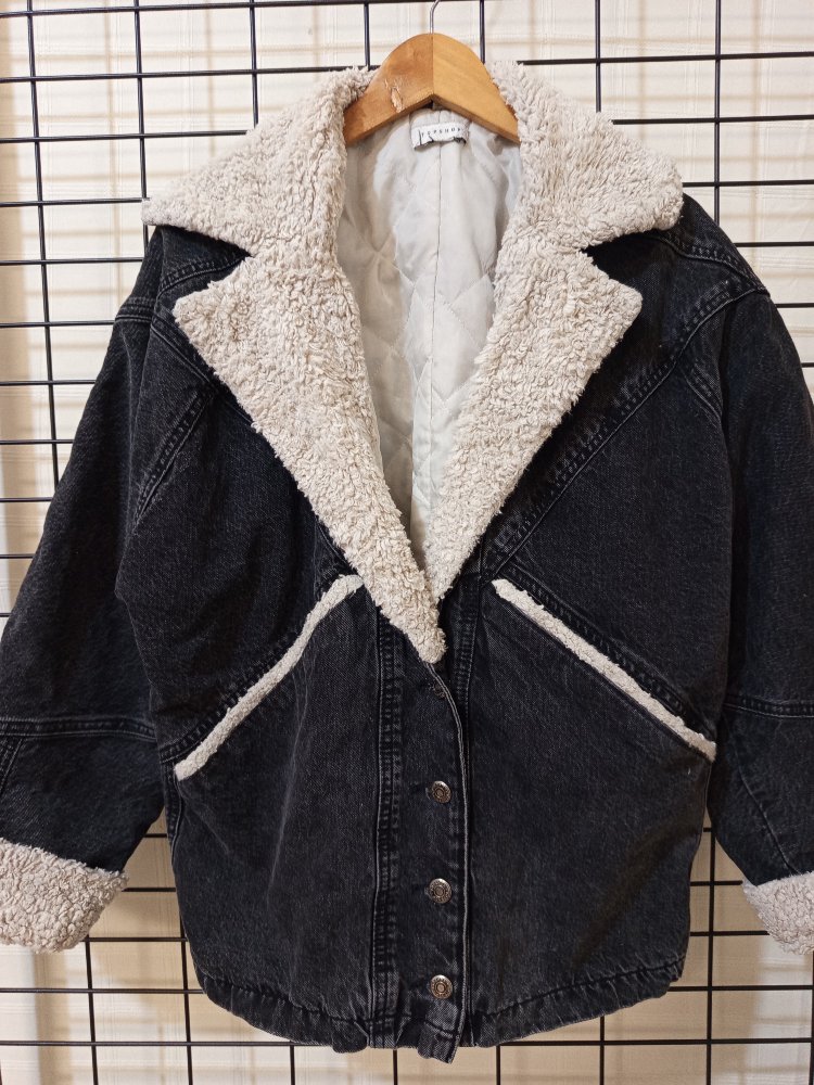 TOPSHOP DENİM BOMBER JACKET 