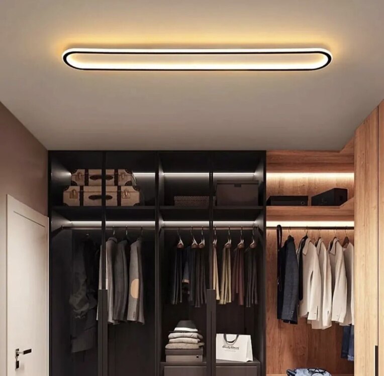 ELİPS PLAFONYER LED AVİZE 16x80 cm