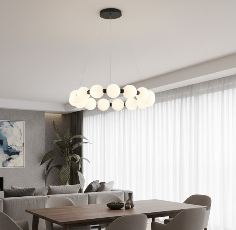 VonaLight 100 cm İnci Toplu Sarkıt Avize VN 83503 