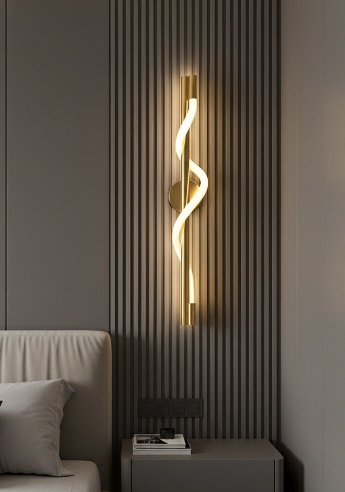 LED SİLİKON APLİK GOLD KAPLAMA