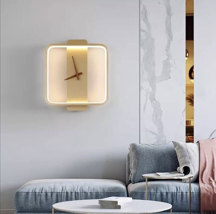 LED DUVAR APLİK KARE SAAT
