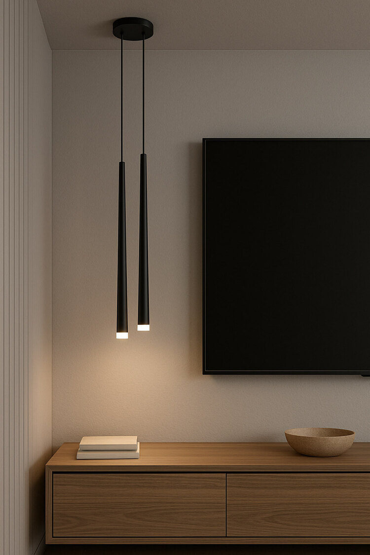 KONİK BORU LED SARKIT AVİZE 2 li