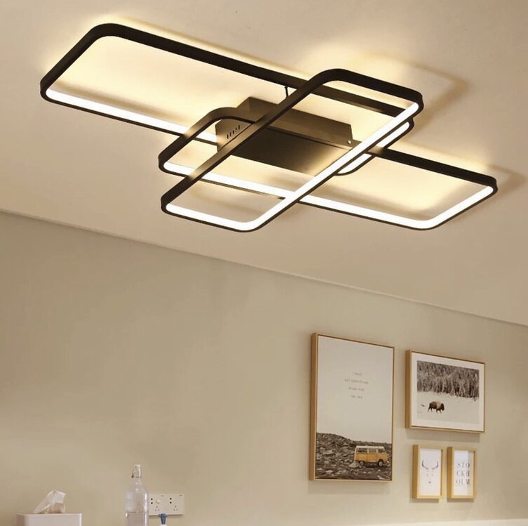PLAFONYER LED AVİZE 80x60 cm