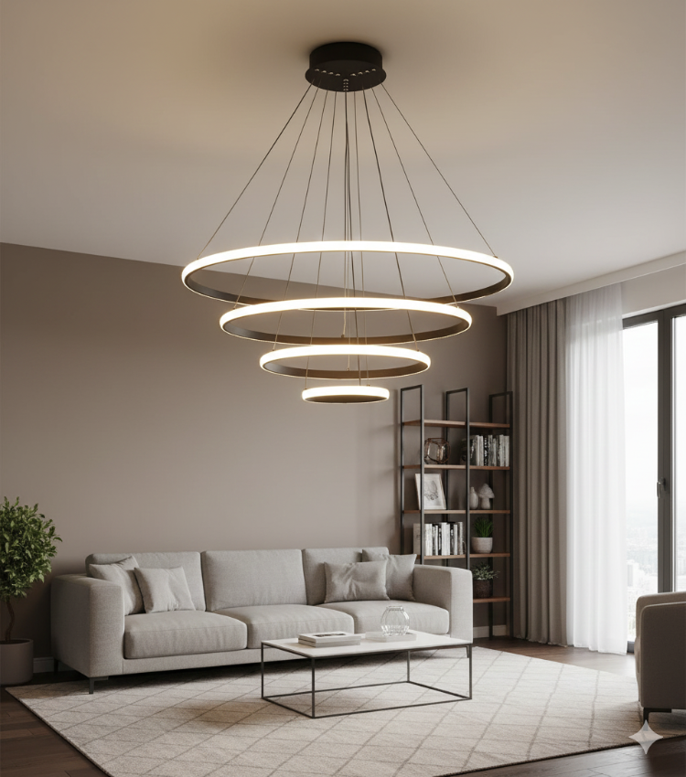 VonaLight 4'lü Çember Led Sarkıt Avize