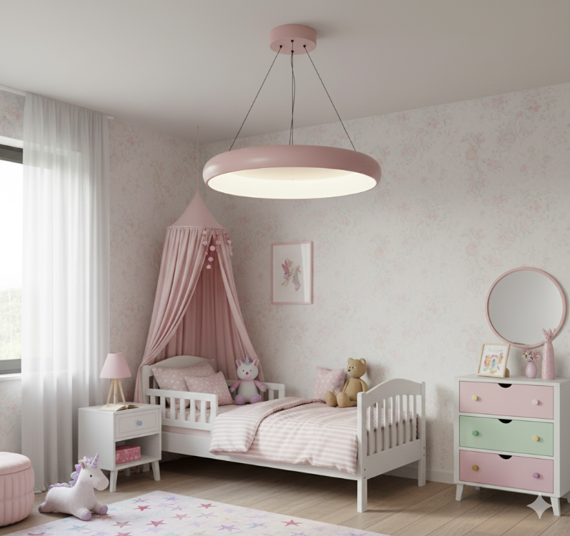 3 Işık Pembe Çocuk Odası ECO VonaLight VN54119