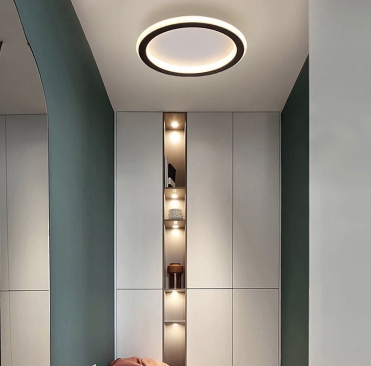 PLAFONYER LED AVİZE İÇE DIŞA IŞIKLI 30 ÇAP