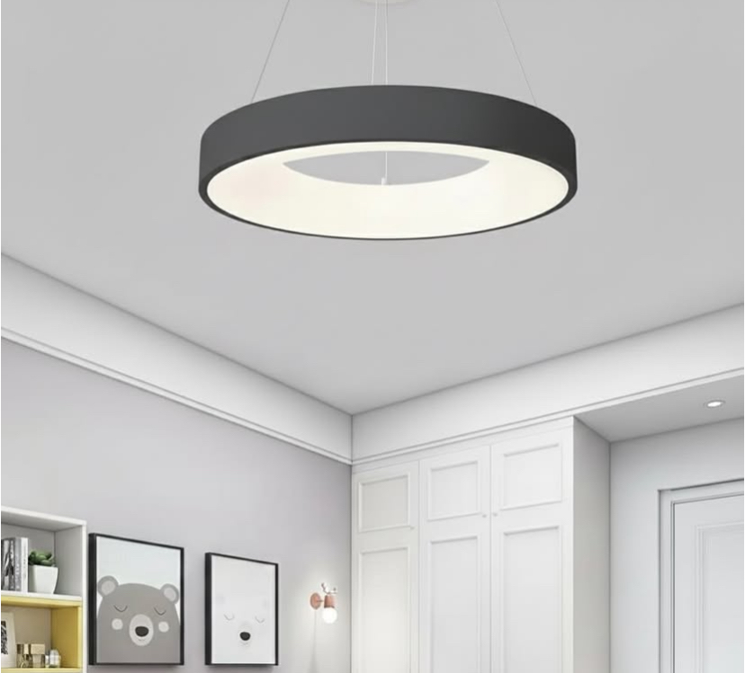 VONA_3Işık LED Halka Siyah ECOlight Sarkıt Avize