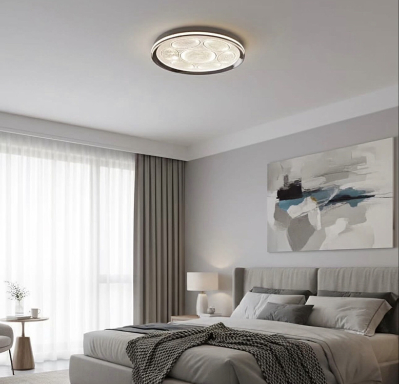 PLAFONYER AVİZE 3 IŞIK KUMANDALI 40 cm