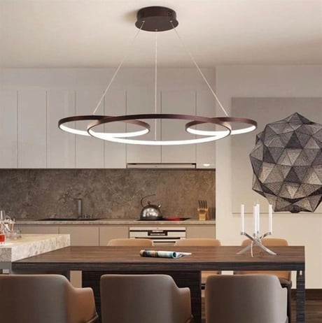 Led Sarkıt Avize 3'lü Çember Model