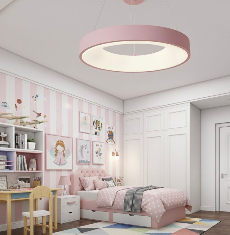 3 Işık Pembe Çocuk OdasıVonaLight 