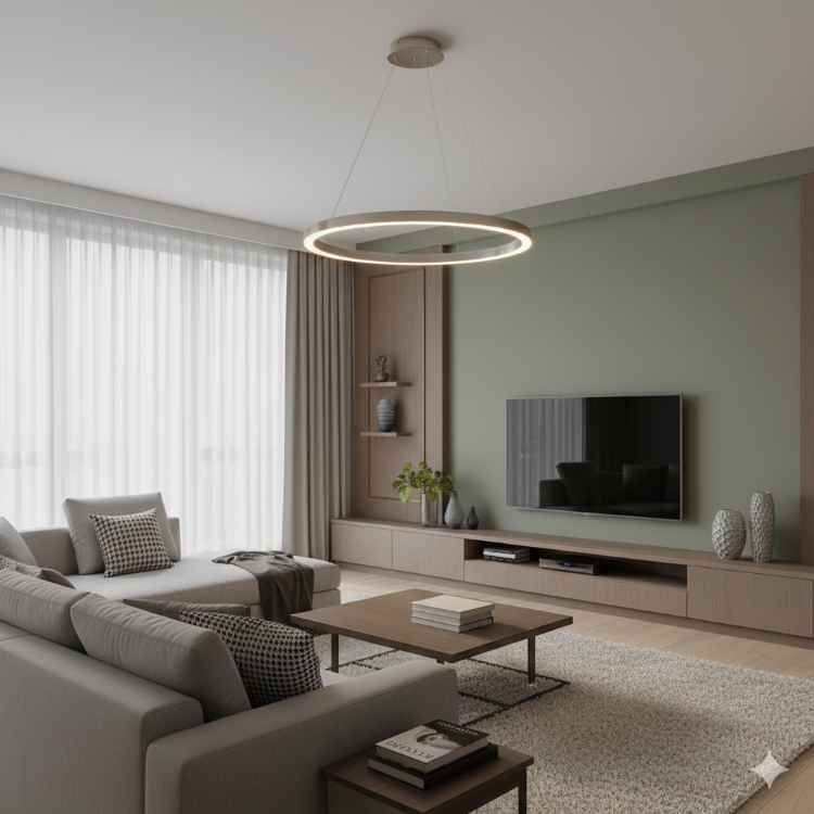 Led Sarkıt Avize Tekli Çember