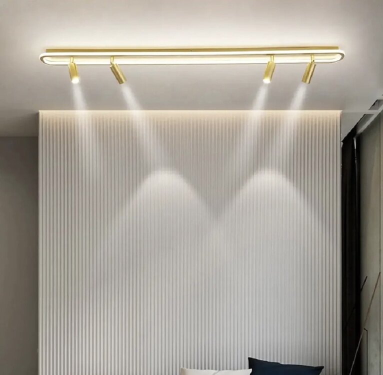 ELİPS PLAFONYER LED AVİZE 16x120 cm 4 SPOTLU
