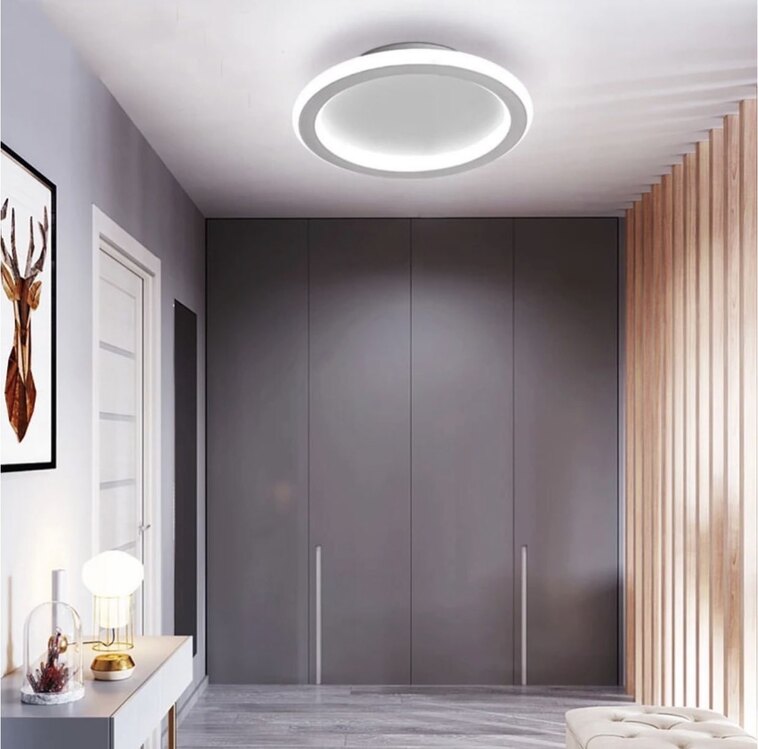 PLAFONYER LED AVİZE İÇE DIŞA IŞIKLI 30 ÇAP