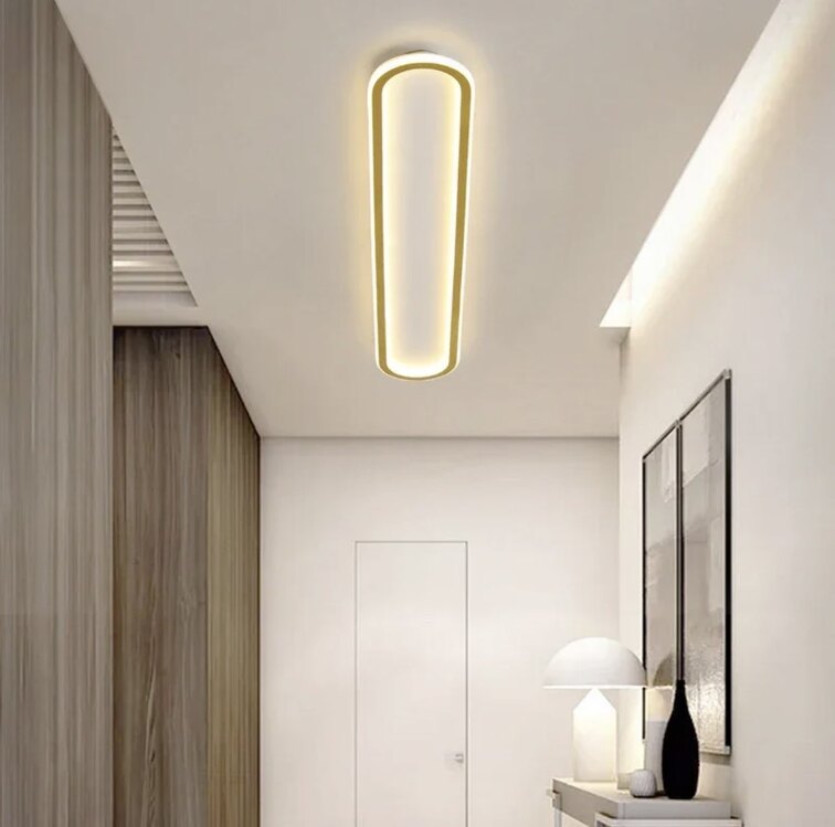 ELİPS PLAFONYER LED AVİZE 16x100 cm