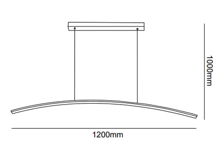 Lineer Yay Model Led Sarkıt Avize