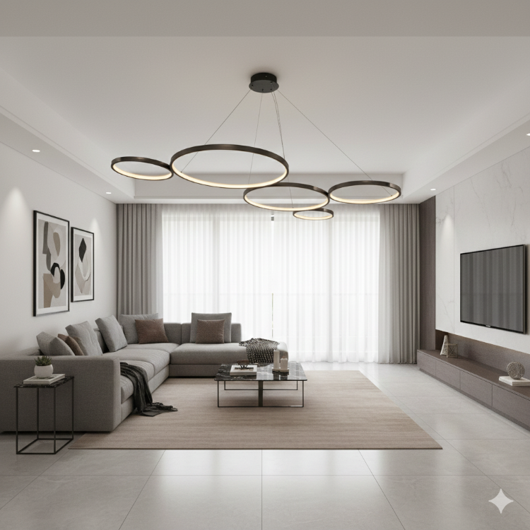 Led Sarkıt Avize 5'li Çember 